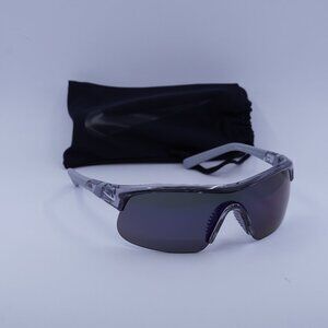 Nike SHOW X1 DX6520 065 Shield Sunglasses - Wolf Grey/Blue Mirror